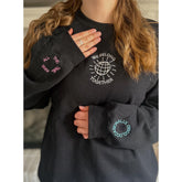 HS WE BELONG Together Embroidered Crewneck Sweatshirt