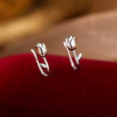 Dainty Tulip Earrings