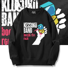 Cool Anime Letter Crew Neck Sweatshirt