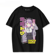 Girls' Vtuber Anime Cos Short-sleeved T-shirt
