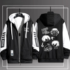 Casual Anime Zipper Hooded Jacket