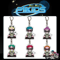 P1H "Hello, World" Cartoon Doll Acrylic Keychain