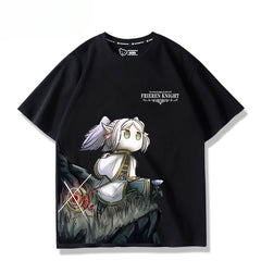 Unisex Anime Pattern Print Short-sleeved T-shirt