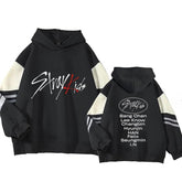 Cute Girls KPOP Color Block Long Sleeved Hoodie