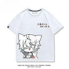 Unisex Anime Graphic Cotton Loose T-Shirt