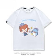 Women's Anime Print Cotton Summer T-shirt