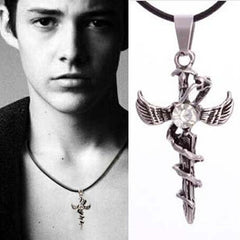 TVD Sacred Heart Cross Necklace
