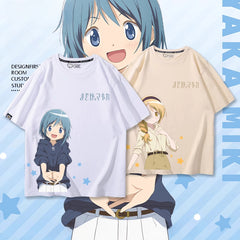 Versatile Anime Print Short-sleeved Top