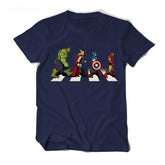 Unisex Trendy Avengers Short Sleeve Cotton T-shirt
