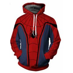 Unisex Digital Print Spider Cosplay Zipper Hoodie
