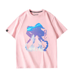 Trendy Anime Graphic Short-sleeved Summer T-shirt