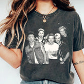 Women's Retro 1D Print Washed T-Shirt