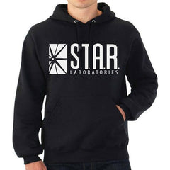 Unisex Casual Star Laboratories Print Pocket Hoodie