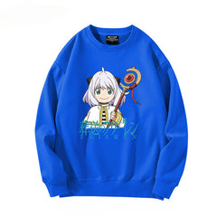 Trendy Anime Pattern Crew Neck Sweatshirt