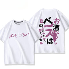 Casual Anime Print Short-sleeved T-shirt