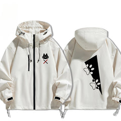 Trendy Game Hooded Zipper Thin Jacket