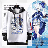 Unisex Game Furina Fake Two-piece Hoodie