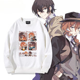Casual Anime Dazai Graphic Loose Sweatshirt