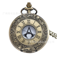 Vintage Game Pocket Watch Necklace