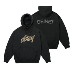 TXT Album GGUM Leopard Print Pullover Hoodie