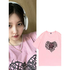 Gaeul Same Style Crew Neck T-Shirt