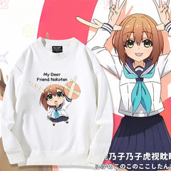 Casual Women's Anime Crew Neck Sweatshirt
