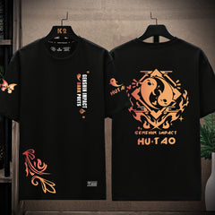 Unisex Game Pattern Cotton T-Shirt