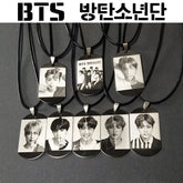 Kpop Photo Pendant Stainless Steel Necklace
