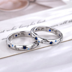 Niche Starry Sky Stars Ring