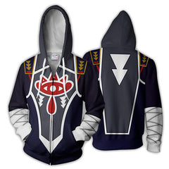 Game 3D Print Zipper Sports Cospaly Hoodie