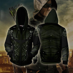 Trendy Men's Arrow 3D Print Cosplay Hoodie
