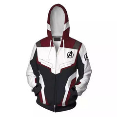 Unisex Avengers Battle Suit Cosplay 3D Zipper Hoodie