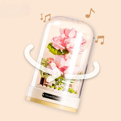 DIY Rose with Music Box Building Blocks