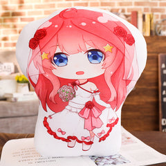 Nakano Anime Doll Throw Pillow