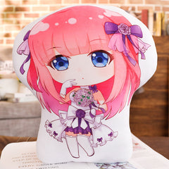 Nakano Anime Doll Throw Pillow