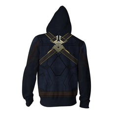 Trendy Avengers Captain 3D Zip Up Cos Hoodie
