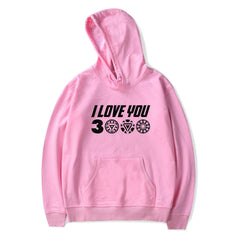 Unisex I Love You 3000 Printed Relaxed Hoodie