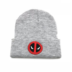 Deadpool Logo Embroidery Knitted Hat