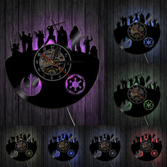 Creative Colorful SW Hollow Vinyl Wall Clock