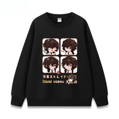 Unisex Anime Crew Neck Cotton Sweatshirt