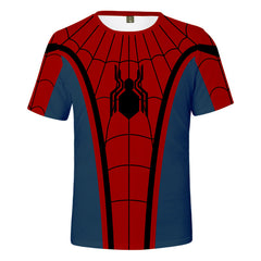 Trendy Spider Series Digital Print Cosplay T-shirt Pants Hoodie