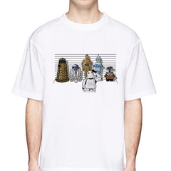 Trendy Comic Print Men's Short Sleeved T-shirt