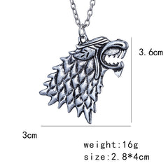 Stark Wolf Necklace