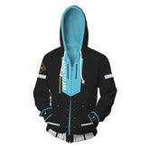 Game 3D Printed Zipper Cosplay Sports Hoodie