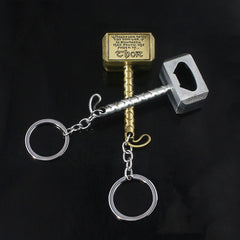 Thor's Hammer Bottle Opener Keychain