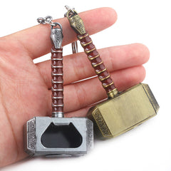 Thor's Hammer Bottle Opener Keychain