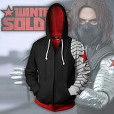 Unisex Winter Soldier 3D Printed Cosplay Hoodie