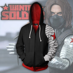 Unisex Winter Soldier 3D Printed Cosplay Hoodie