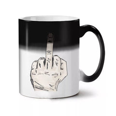 Funny Middle Finger Color Changing Mug