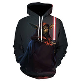 Trendy Yoda 3D Printed Men's Casual Hoodie